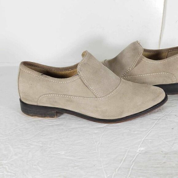 Free People Women's Brady US6,5 EU37 Taupe Suede Slip On Flat Boho Loafer Shoes - Picture 6 of 12
